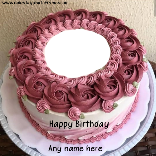 birthday cake with name and photo edit
