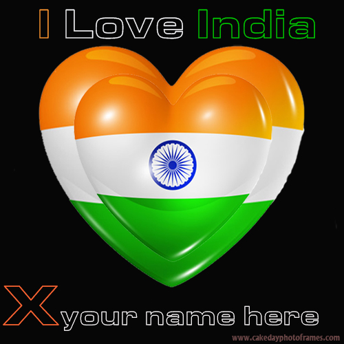 Write your name name on Indian flag X alphabet name pic