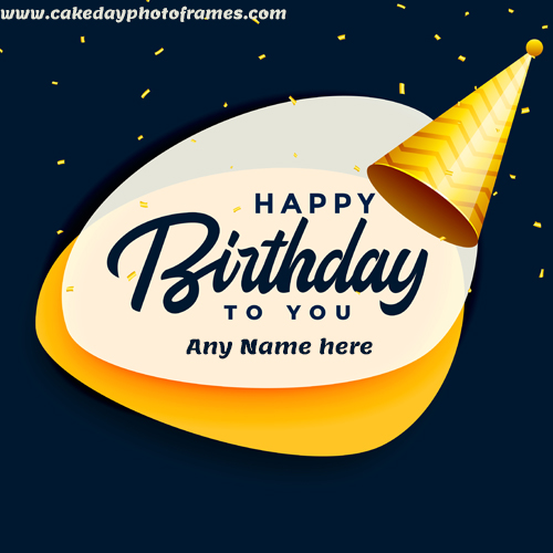 happy birthday card with name edit