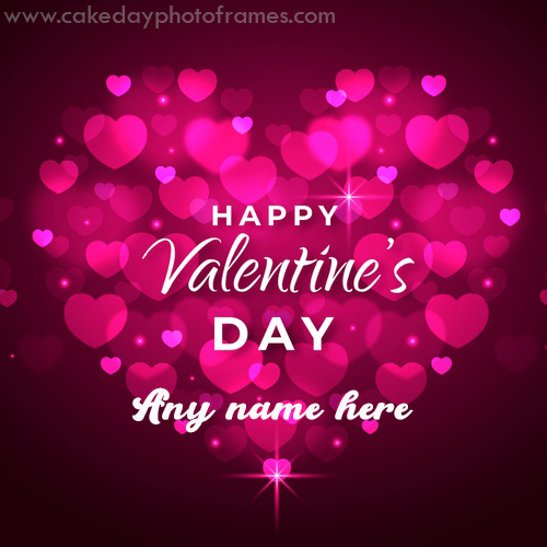 happy valentine day 2020 greeting card