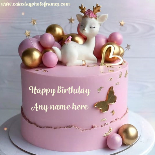 happy birthday cake with name online