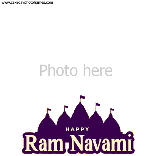 Happy Ram Navami Card with photo