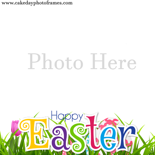happy easter day photo frame free edit