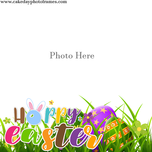 happy easter sunday wishes frame Free Edit