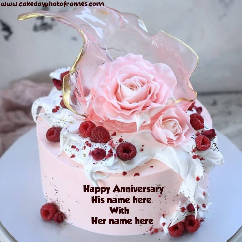 Create Online Happy Anniversary Greeting With Name