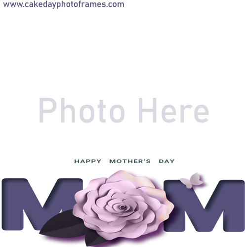 Beautiful Happy Mothers Day 2024 Card with Name and photo