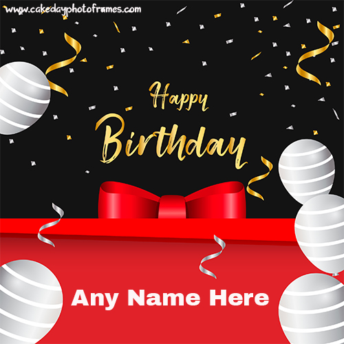 Happy Birthday Card image with Name feature