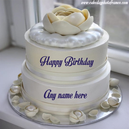 Create beautiful Happy Birthday cake with name edit