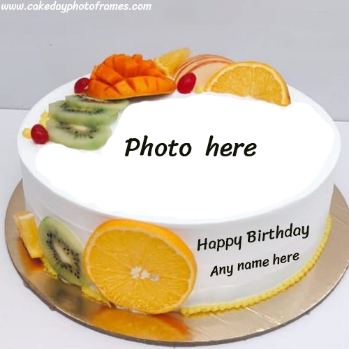 Online Happy Birthday Cake With Name Photo Editor Cakedayphotoframes