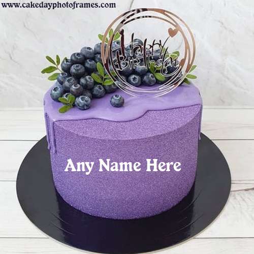 Online Happy Birthday greeting cake image