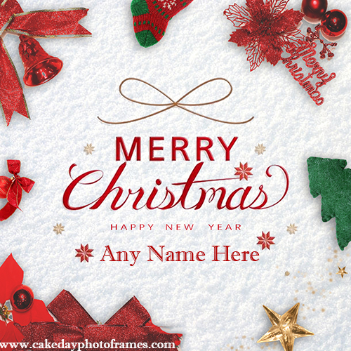 Merry Christmas happy New Year 2021 greeting card