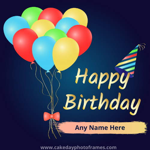Create Best Happy Birthday Card with Name