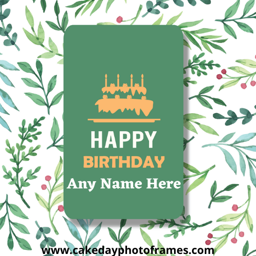 Special Happy Birthday Card with Name Image