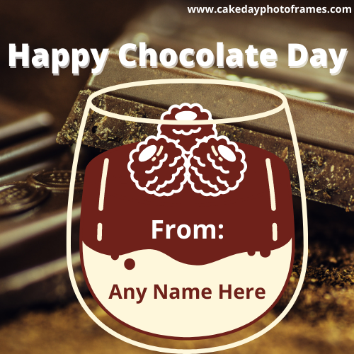 Free Happy Chocolate Day Card With Your Name