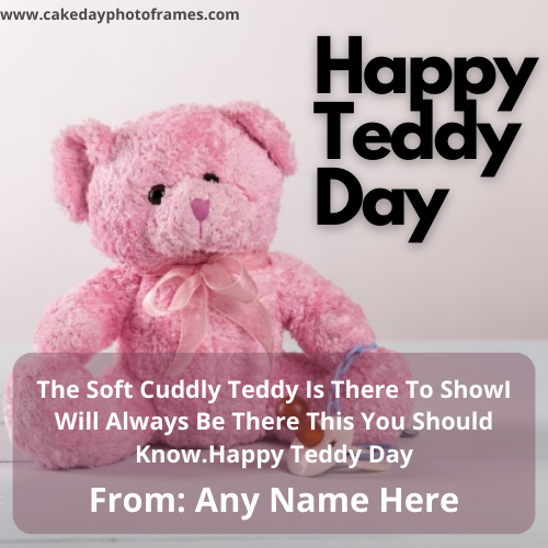 Happy Teddy Day 2021 Wishes with Name Edit