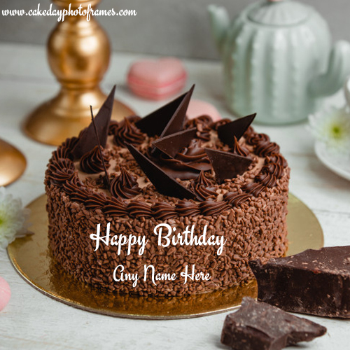 Customized Happy Birthday Cake with Name Image