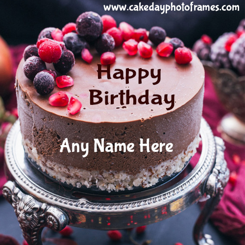 Special Happy Birthday Cake with Name for free