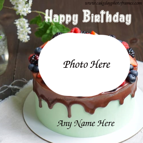 Best Birthday wishes with their name and Photo on cake