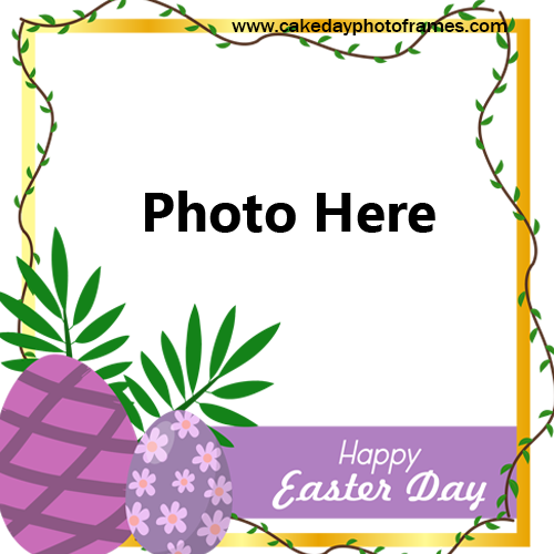 Happy Easter day wish with photo editor