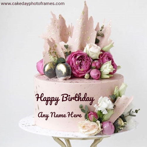 Create Special Happy Birthday Cake Image with Name edit