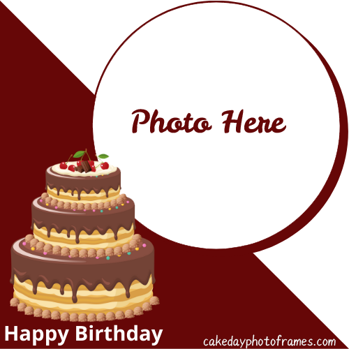 Created Happy Birthday wishes Cake with Photo
