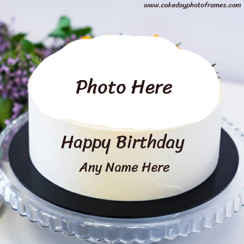 happy birthday cake with name and photo generator