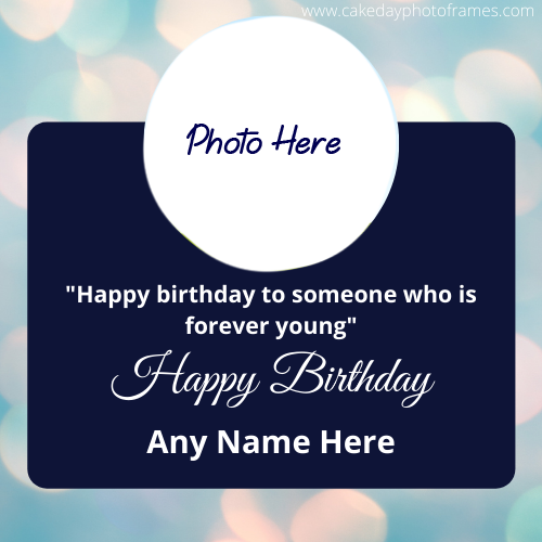 happy birthday greeting card with name and photo edit Online