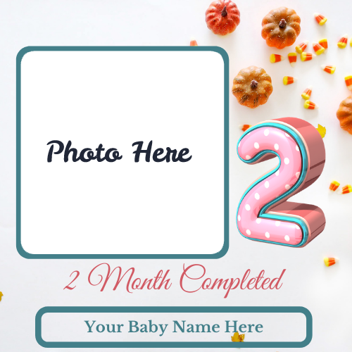 baby 2 month wise photo frame online