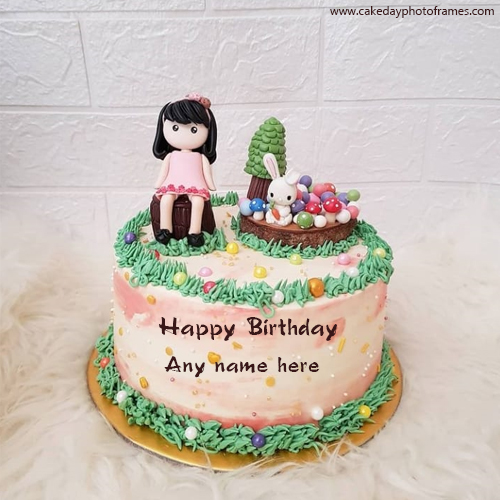 happy birthday princess cake with name free download