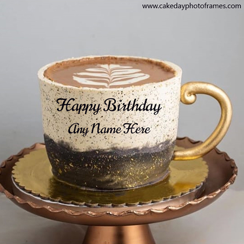 Make Special Happy Birthday Greeting for Coffee Lover