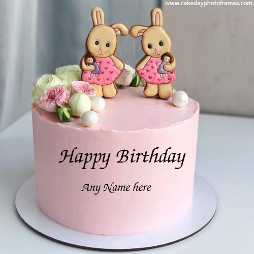 Make online Happy Birthday Cake with Name editor