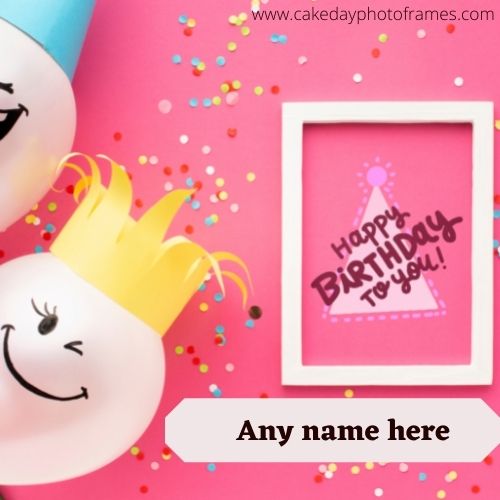 Happy birthday cutest card with name