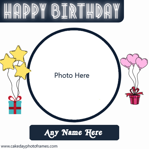 Generate amazing Birthday Card with Name and photo Pic