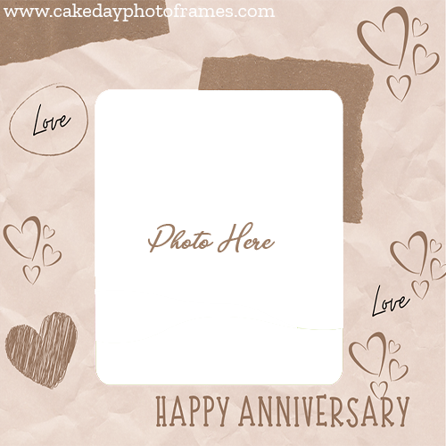 Create Personalized Happy Anniversary Photo frame