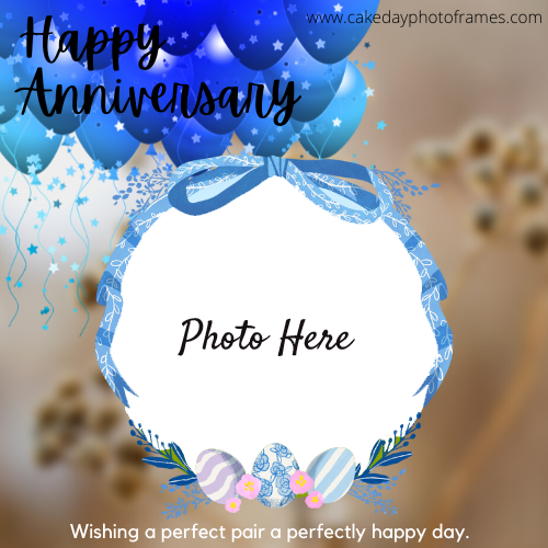 happy anniversary card with name photo edit