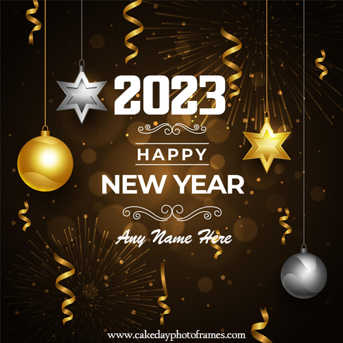 happy new year wishes with name and photo edit | cakedayphotoframes