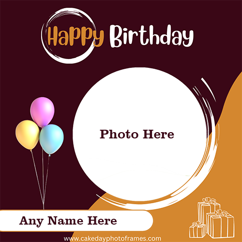 Personalized Happy Birthday greeting card with name and photo [FREE]