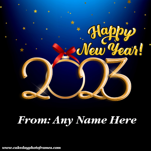 happy new year wishes with name and photo edit | cakedayphotoframes