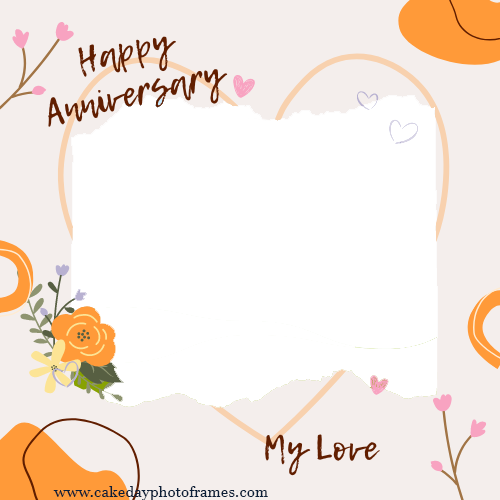 Select Happy Anniversary Photo Frame with Photo Editor