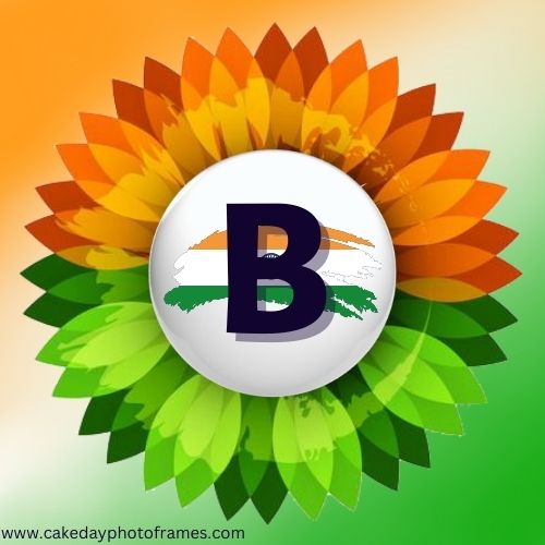 B name alphabet Indian flag profile picture whatsapp Dp