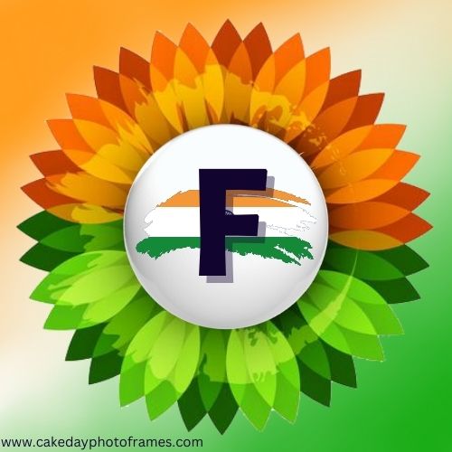 F name alphabet Indian flag profile picture whatsapp Dp
