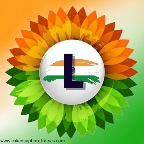 L name alphabet Indian flag profile picture whatsapp Dp