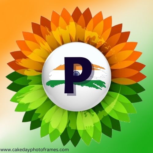 P name alphabet Indian flag profile picture whatsapp Dp