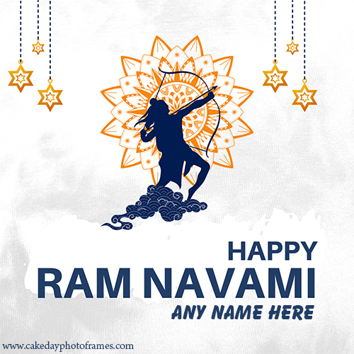 Happy ramnavami 2024 Card with name edit for free