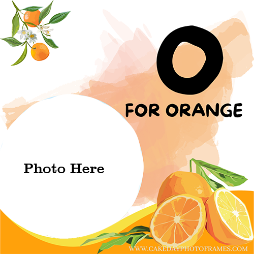O For Orange Word Photoframe A Fun and Educational Way for Kids to Learn