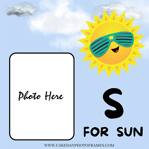 S for Sun Word Photoframe - A Fun and Educational Way for Kids to Learn