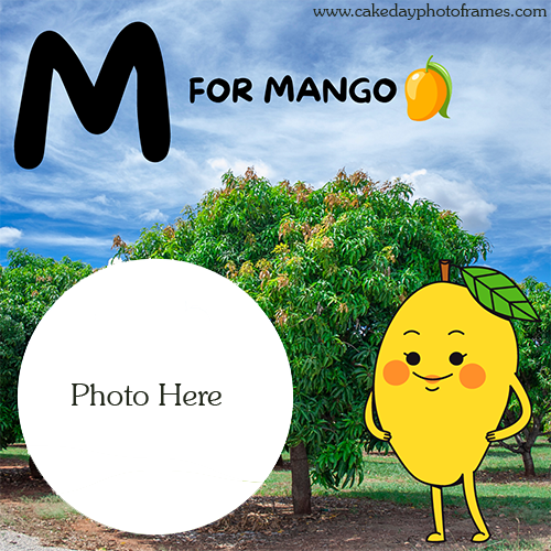 M for Mango Alphabet Photo Editor Kids Learning and Photo Frame