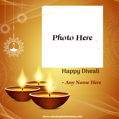 Custom Diwali 2023 Photo Frames with Name & Picture