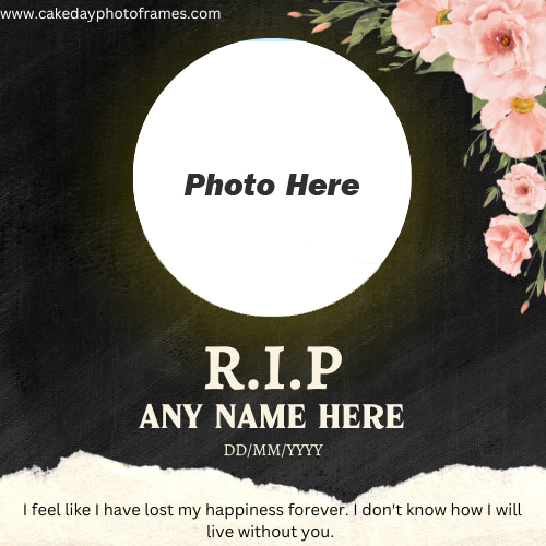 Free Online RIP Photo Editor with Name
