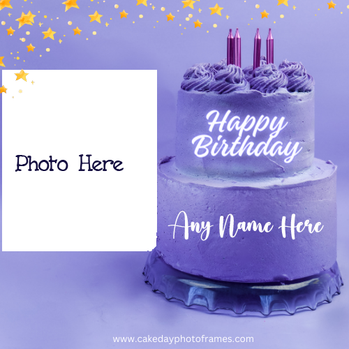 Free Happy Birthday Wishing Cake with Name and Picture